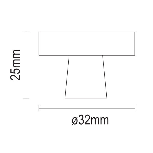 Viometale Vio 01.170/32.K4 Πομολάκι Μαύρο Ματ