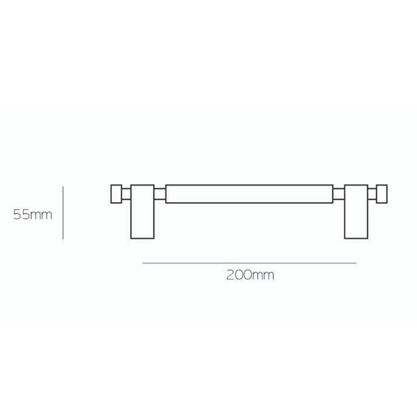 Best 02 Λαβή Εξώπορτας Νίκελ Ματ/Χρώμιο