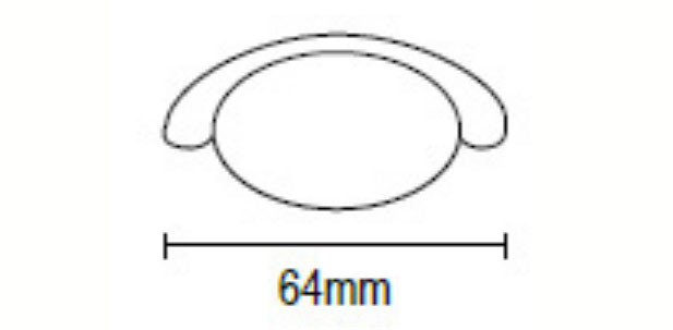 Viometale Vio 05.16/64.K4 Λαβίτσα Μαύρο Ματ