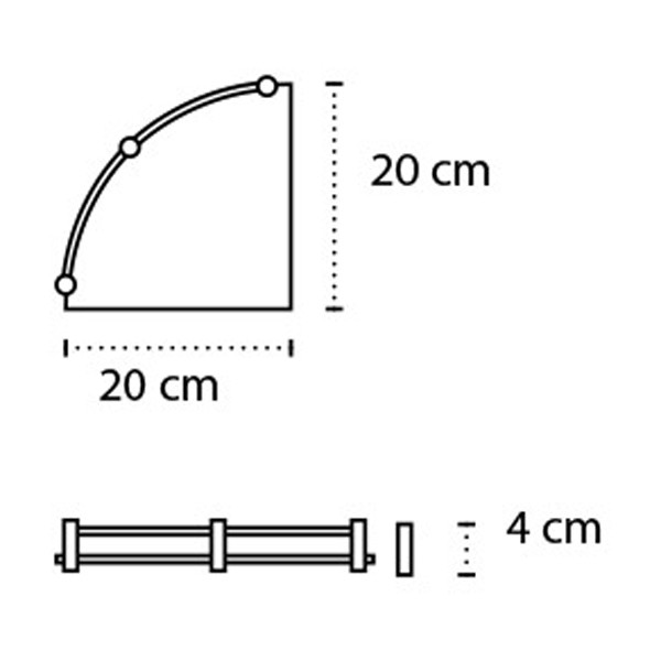 Karag Mensole 06220955 Nero Opaco Εταζέρα Μπάνιου