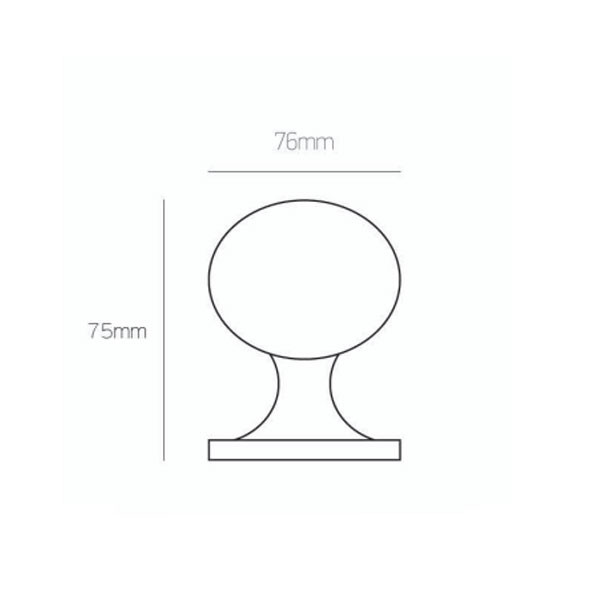 Best 1 Πόμολο Μπουλ Εξώπορτας Λευκό