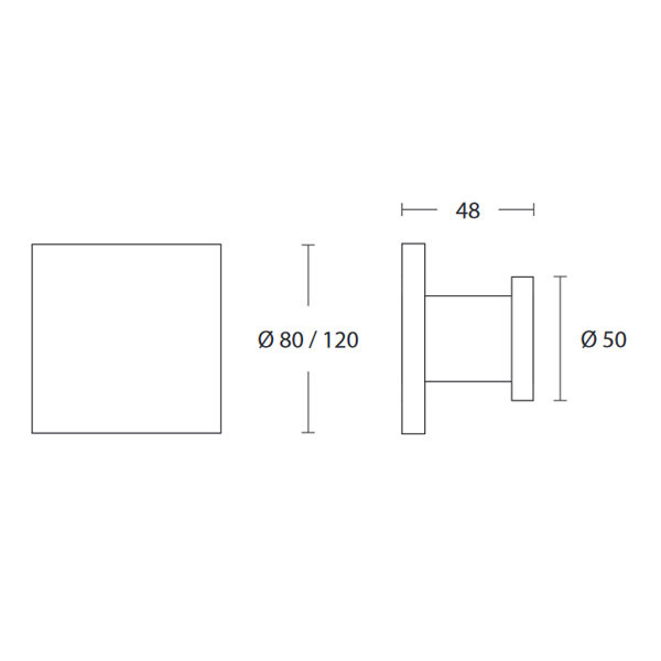 Convex 1067P/80 Πόμολο Μπουλ Εξώπορτας Ματ Νίκελ/Inox