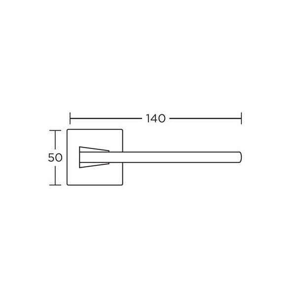 Convex 1105 Πόμολο Eξώπορτας Μαύρο Ανθρακί