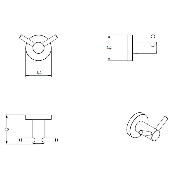 Verdi Sigma Black Matte 303.12.05 Άγκιστρο Διπλό Α