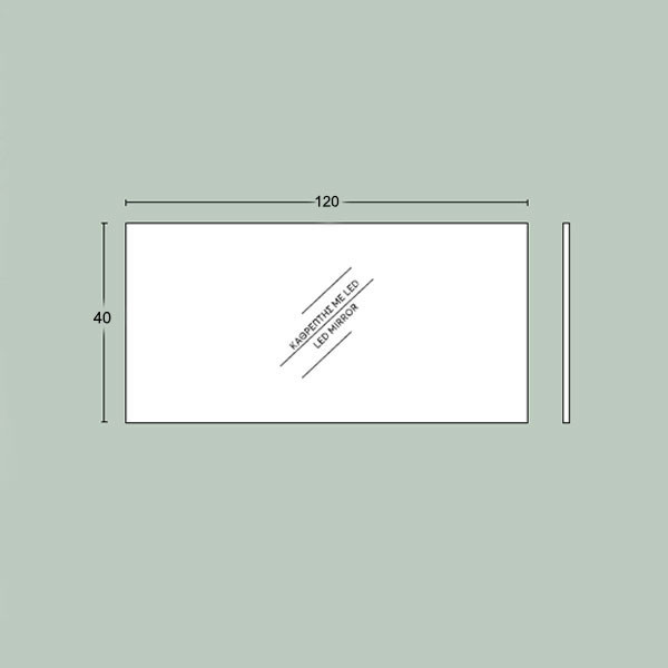 Savvo Irene Led 12040 Καθρέπτης Μπάνιου Με LED