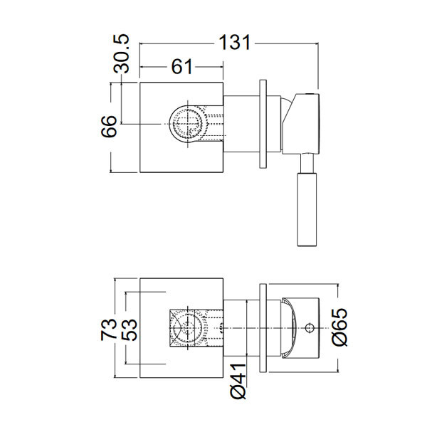La Torre New Tech 12051SP-221 + 34376-221 Antique Brass Επιτοίχιος Μίκτης Με Εκτροπέα