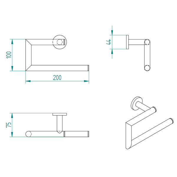 Verdi Omicron Black Matt 302.13.05 Κρίκος