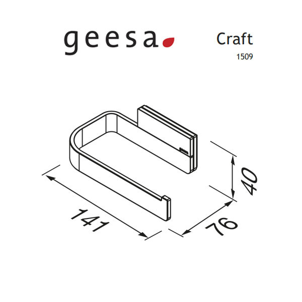 Geesa Craft Chrome 1509-110 Χαρτοθήκη