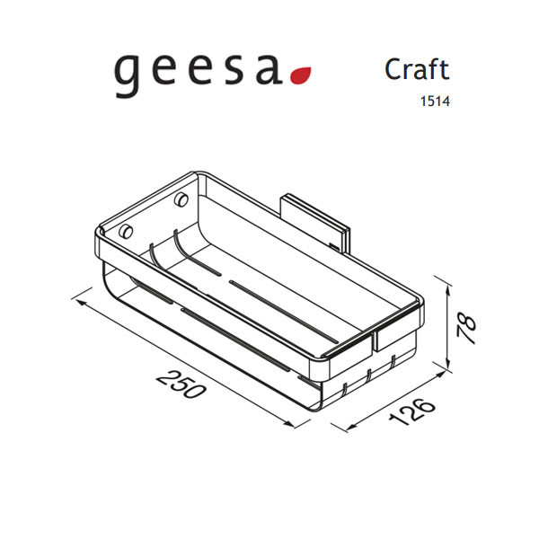 Geesa Craft Chrome 1514-110 Σπογγοθήκη