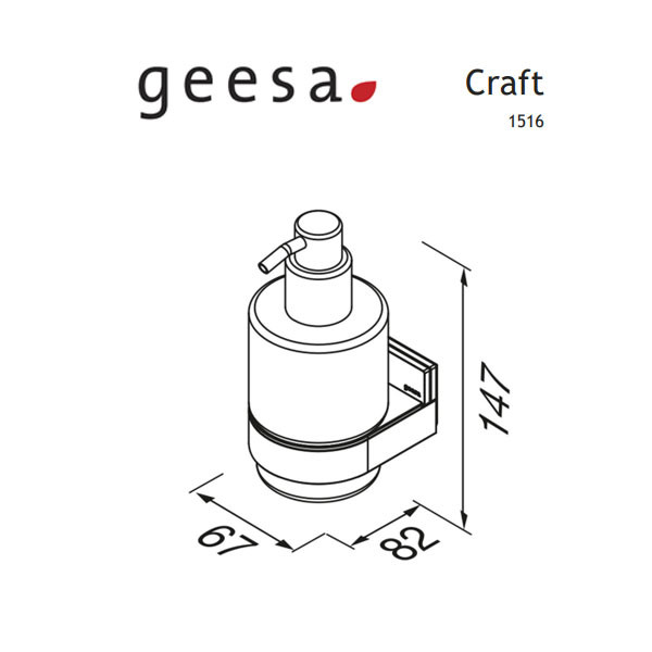 Geesa Craft Chrome 1516-110 Ντισπένσερ