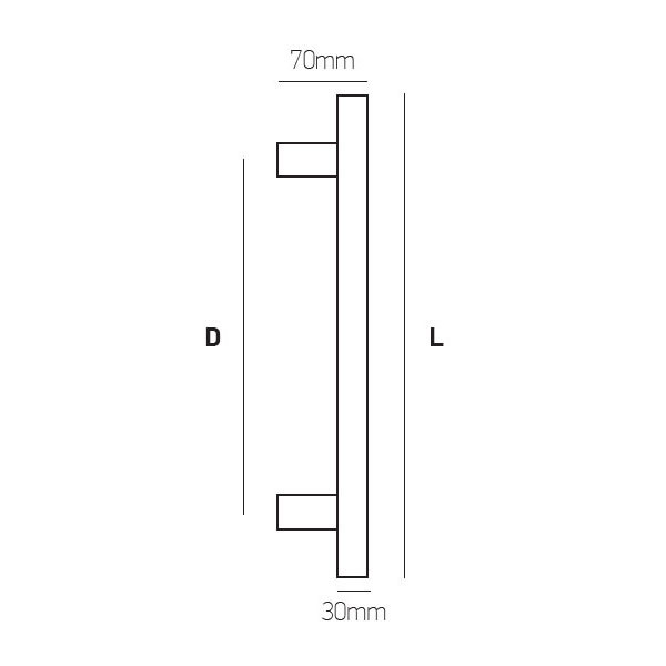 Best 170 Λαβή Εξώπορτας Inox
