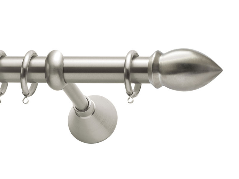 Viometale Set Joker Κουρτινόξυλο Ø25 Νίκελ Ματ