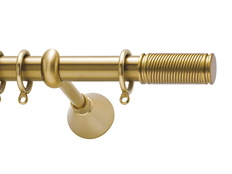 Viometale Set Dominica Κουρτινόξυλο Ø25 Όρο Ματ