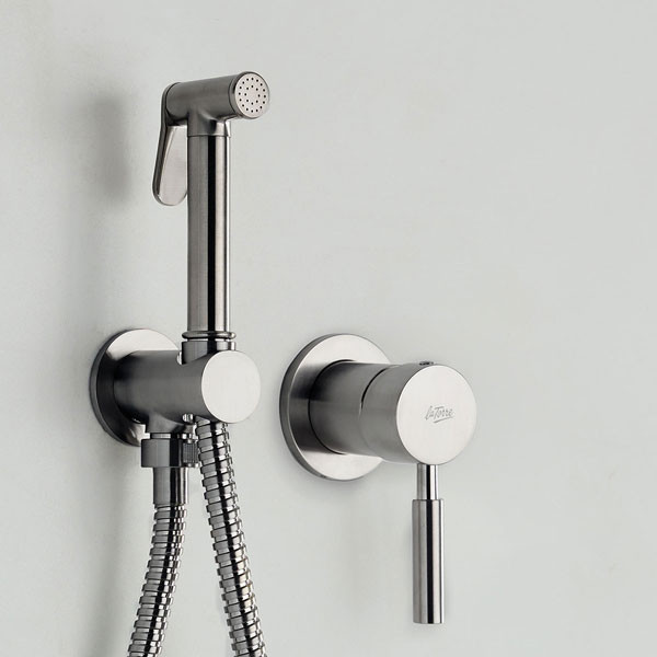 La Torre Flush Mix / Tech 12211-110 Inox Finish Σετ Πλύσης Μπιντέ