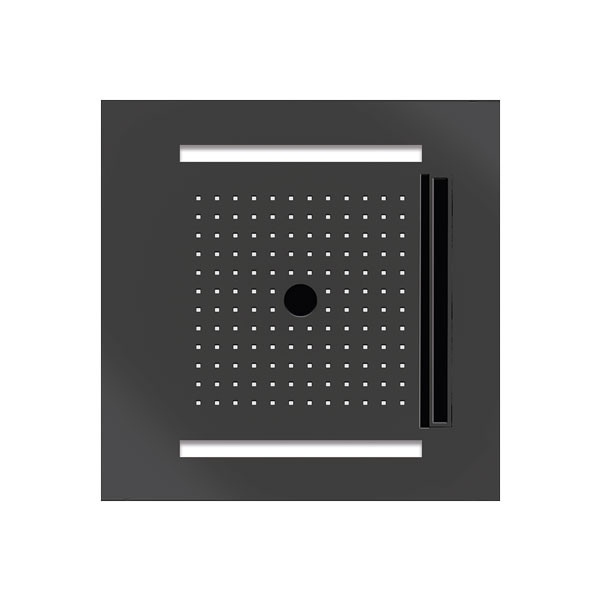 Almar E044302-411 Temotion Icicle Black Brushed PVD Κεφαλή Χρωματοθεραπείας