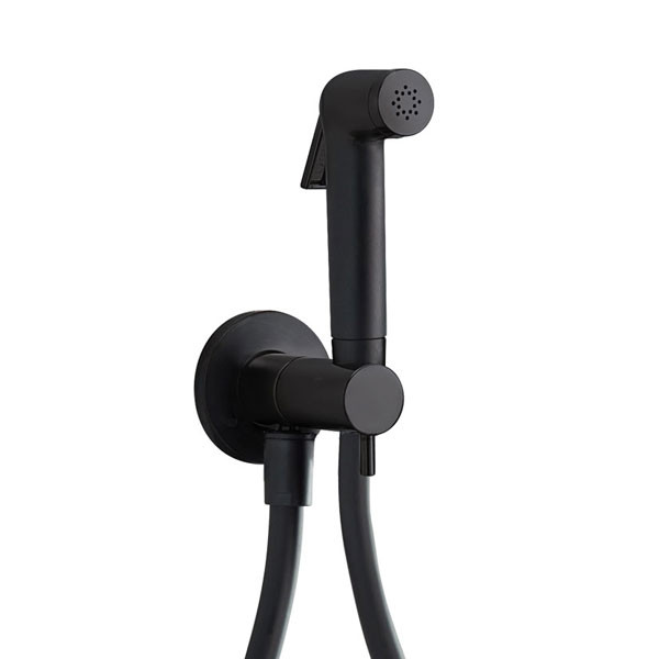 Almar Flush I E136004-400 Black Matt Σετ Πλύσης Μπιντέ