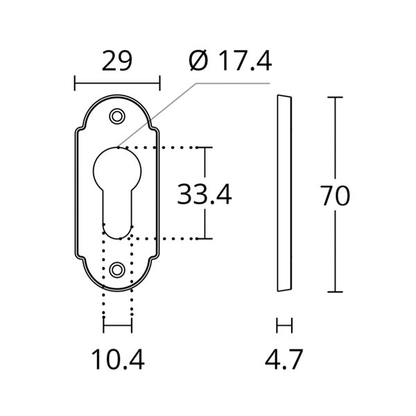 Convex 213Y Επιστόμιο Εξώπορτας Ματ Νίκελ
