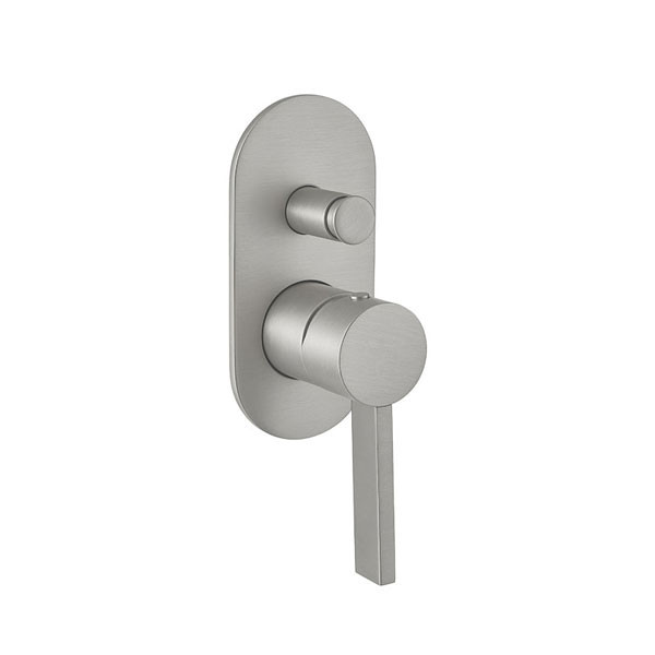 Armando Vicario Mooi 518050D-110 Inox Finish Επιτοίχιος Μίκτης Με Εκτροπέα