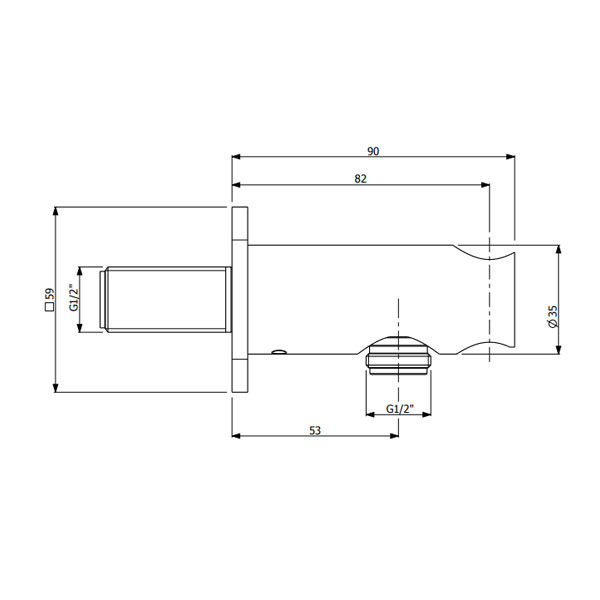 Armando Vicario 900175-201 + 16003677-201 + RV51620-201 Επίτοιχη Παροχή Νερού