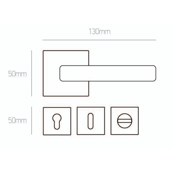 Best 216 Πόμολο Μεσόπορτας Νίκελ Ματ