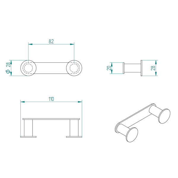 Verdi Omicron Nickel Matte 302.22.78 Άγκιστρο Διπλό