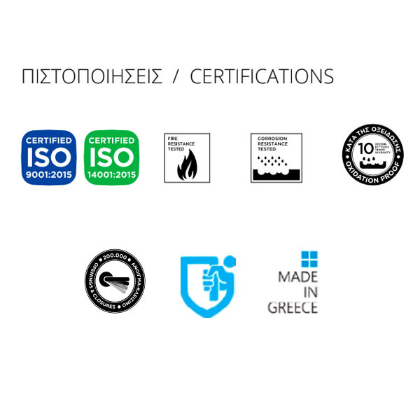 Convex 2255 Πόμολο Μεσόπορτας Ματ Ορείχαλκος