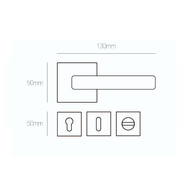 Best 226 Πόμολο Μεσόπορτας Νίκελ Ματ