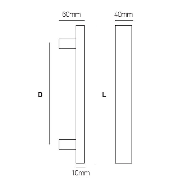Best 230 Λαβή Εξώπορτας Inox