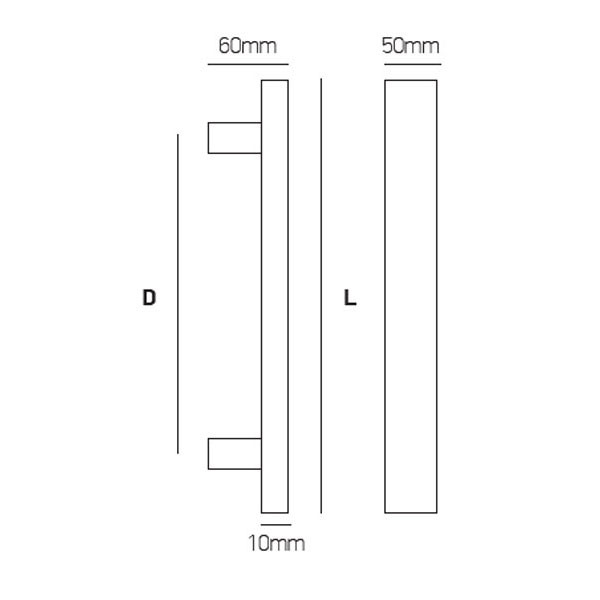 Best 240 Λαβή Εξώπορτας Inox