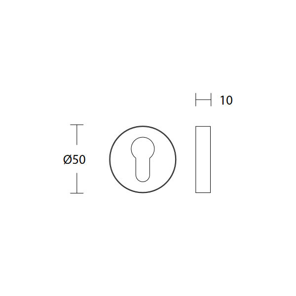 Convex 245Y Επιστόμιο Εξώπορτας Ματ Όρο/Όρο