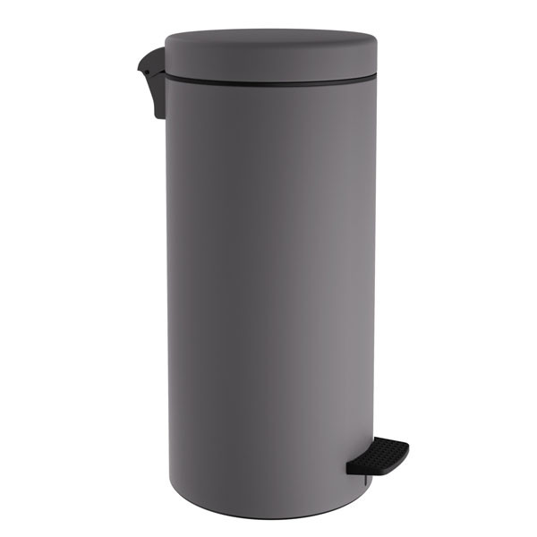 Pam Matt Concrete Grey 2553-163 Δοχείο Απορριμάτων Κουζίνας 25 Lt