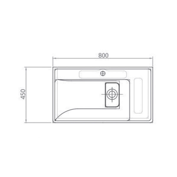 KLP Quatro 286380 Nιπτήρας Πορσελάνη Επίπλου