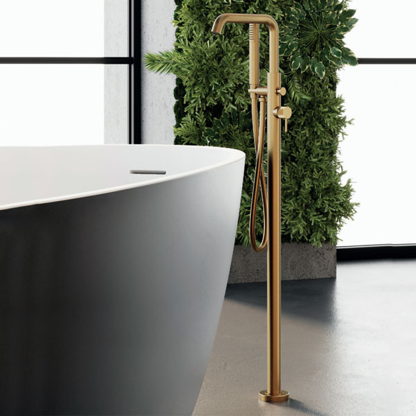 La Torre 34078-201 Gold Brushed Επιδαπέδια Μπαταρία