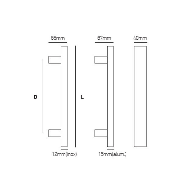 Best 441 Λαβή Εξώπορτας Inox
