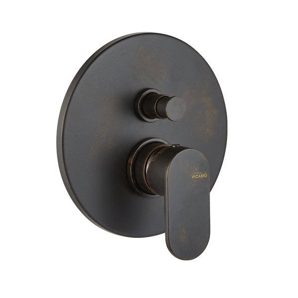 Armando Vicario Slim 500050D-424 Rusty Black Επιτοίχιος Μίκτης Με Εκτροπέα