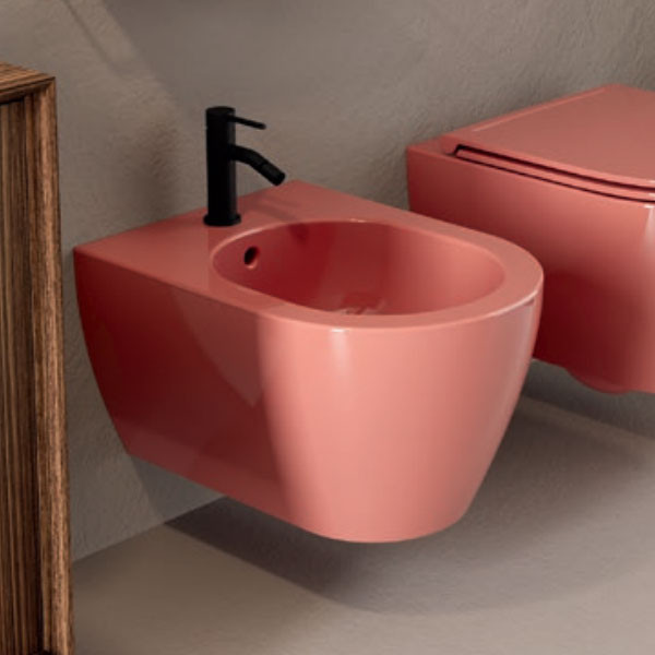 Scarabeo Glam Twist 5202-820 Glossy Peach Μπιντέ Μπάνιου Κρεμαστό