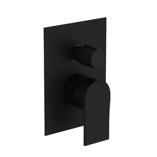 Teorema Slope 630902 Black Matt Επιτοίχιος Μίκτης & Εκτροπέας