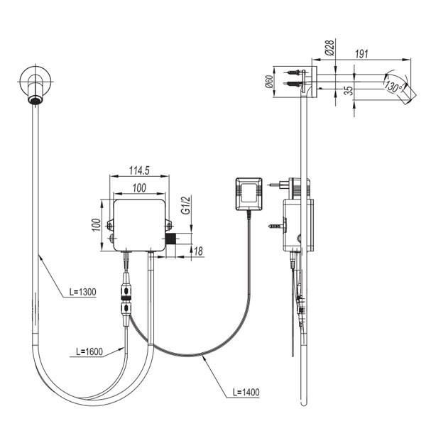 Cora Sensor 6410-111 + V13-100 Inox Μπαταρία Φωτοκυττάρου