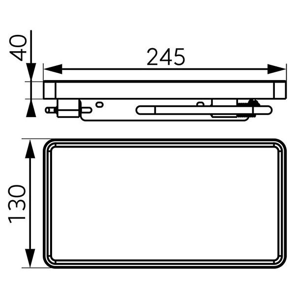 Ferro 65540.1 Ραφιέρα-Χαρτοθήκη-Γάντζος Μπάνιου