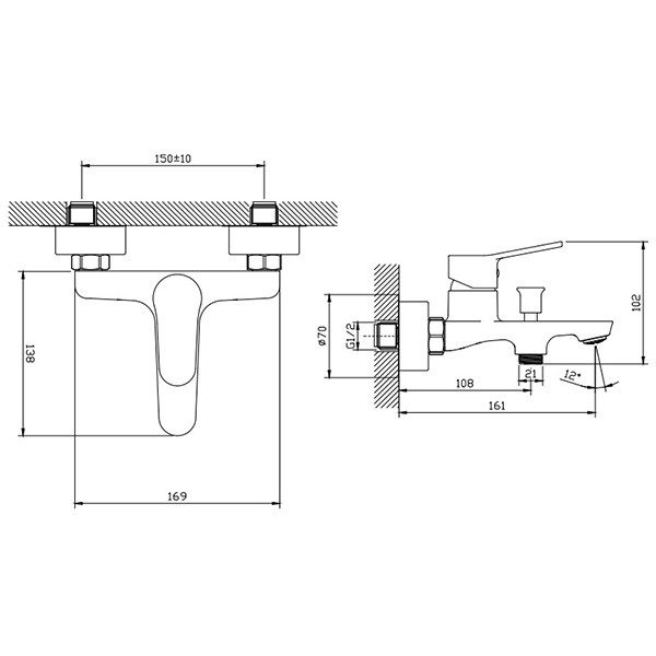 KLS Roma Chrome 690221 Μπαταρία Λουτρού