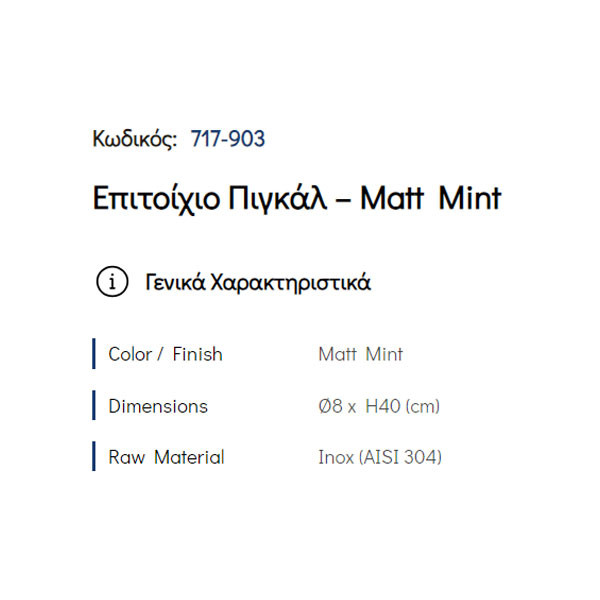 Pam Matt Mint 717-903 Πιγκάλ Μπάνιου