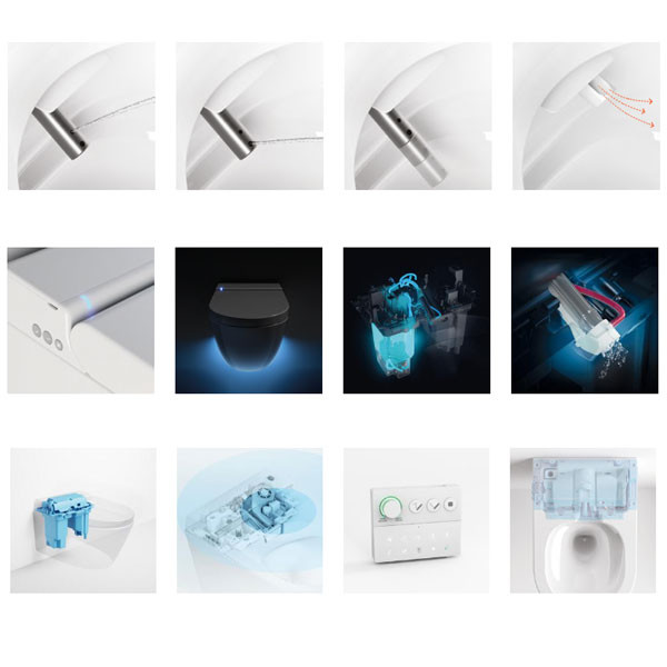 GSI WClean Smart 7418K-401 Ardesia Ηλεκτρονική Λεκάνη Με Μπιντέ