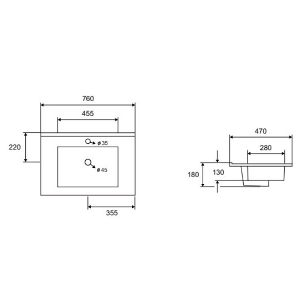Karag LT 7506-75 Nιπτήρας Πορσελάνη Επίπλου