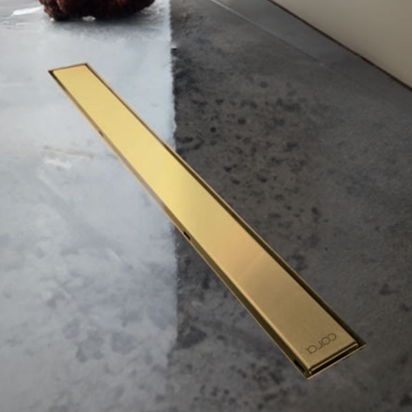 Cora Neo 82060-211 Gold Brushed PVD Γραμμικό Κανάλι-Σχάρα Μπάνιου