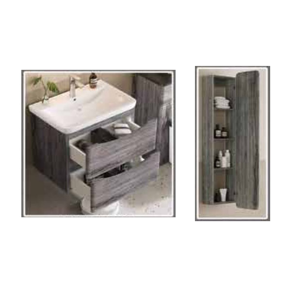 Gloria Modern 60 Grey 876048 Έπιπλο Μπάνιου