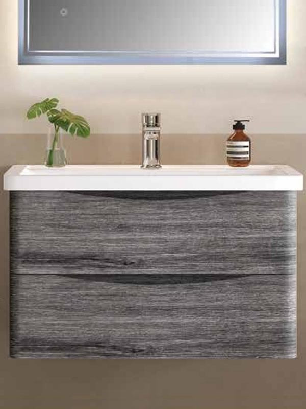 Gloria Saloon 80 Grey 878104 Βάση Επίπλου Μπάνιου Με Νιπτήρα