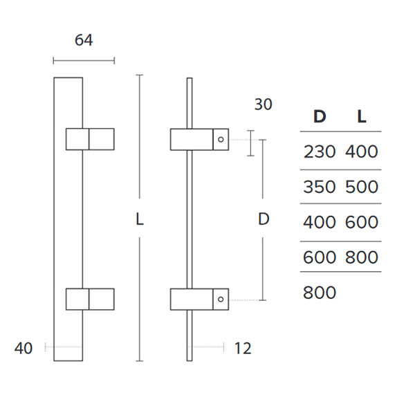 Convex 879S Λαβή Εξώπορτας Ανοξείδωτη