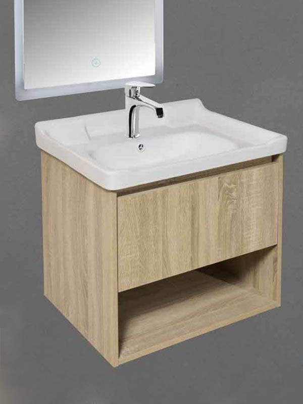 Gloria Laura 60 Natural Wood 886047 Βάση Επίπλου Μπάνιου Με Νιπτήρα
