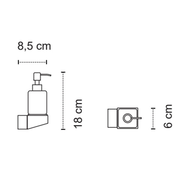 Karag Neo Bianco Opaco 880166 Δοχείο Υγρού Σαπουνιού