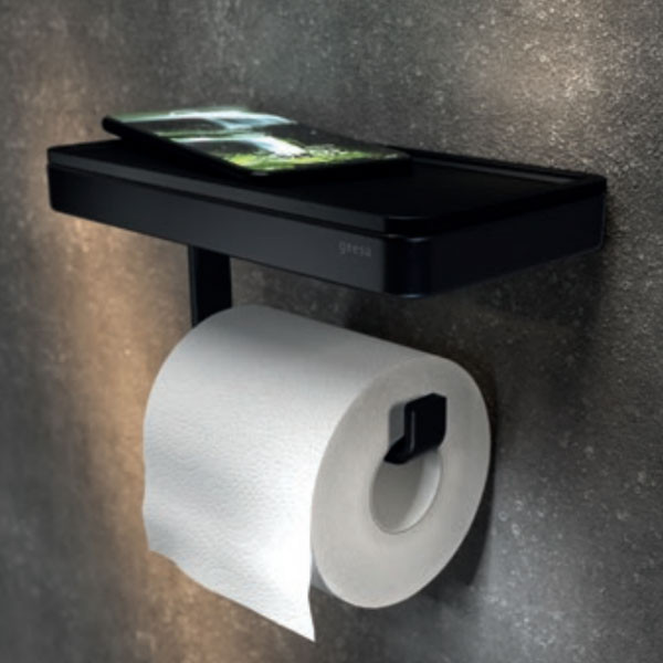 Geesa Frame 8824-400 Black Matt Εταζέρα Μπάνιου